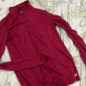 BCG half zip longsleeve size S maroon